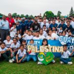 Palestina se vistió de fútbol durante inauguración de escuela