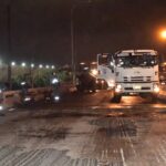 Dirección de Obras Públicas activó frente nocturno para intervenir en paso elevado de Vía Daule