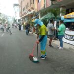 Más de 300 toneladas de basura fueron recogidas durante el feriado por las fiestas julianas
