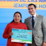 Presidente Noboa anunció la inclusión de 32.000 beneficiarios al Bono 1000 días