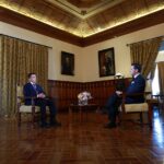 En entrevista con UNIVISION, el presidente Noboa destacó cooperación con EE.UU. en seguridad y lucha contra la minería ilegal