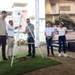 El presidente Daniel Noboa dio inicio a la reconstrucción de la Plaza Memorial San Gregorio, en Portoviejo