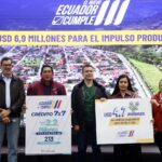Desde Cuenca, el gobierno entregó USD 6,9 millones para el impulso productivo