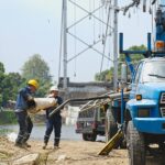 Desmontaje del puente Gonzalo Icaza Cornejo registra un avance del 20%, sin afectar las actividades de los habitantes en la parroquia Magro y la cabecera cantonal de Daule