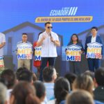 “Nuestra meta es llegar a las 200.000 soluciones habitacionales. Mientras construimos más viviendas, generamos más empleo y esto es más seguridad”, presidente Noboa