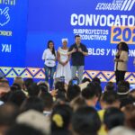 El presidente Noboa entregó USD 1,3 millones para proyectos productivos y 10.000 becas para fortalecer a pueblos y nacionalidades