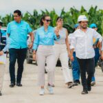 Prefecta Marcela Aguiñaga constata la rehabilitación integral de la vía Simón Bolívar–Lorenzo de Garaicoa, entró en su fase final, bajo la inspección de la prefecta Marcela Aguiñaga