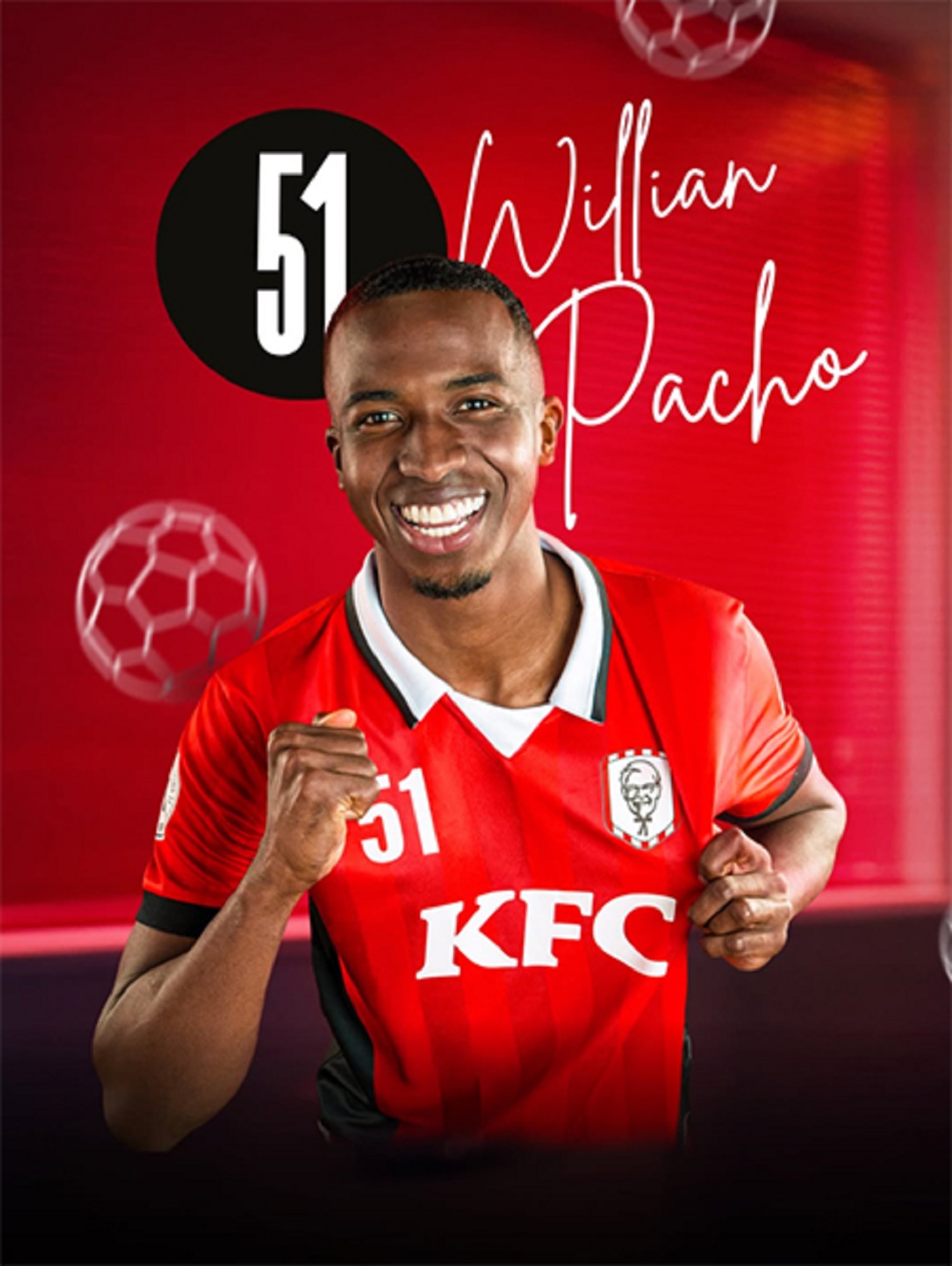 KFC invita a «Bañarte de Fútbol» junto a William Pacho y su nueva salsa
