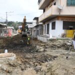 Drenaje pluvial y estructura vial marcan el avance de la obra en Valle de la Flor