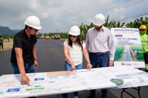 Gobierno del presidente Daniel Noboa supervisa el avance de la ampliación del corredor vial Guayaquil – Machala, en el tramo El Guabo – El Garrido