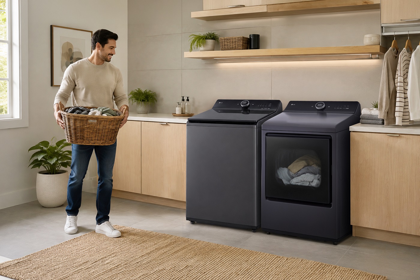 LG transforma la rutina de lavado con sus lavadoras y secadoras de carga superior: una pareja pensada para el cuidado de la ropa